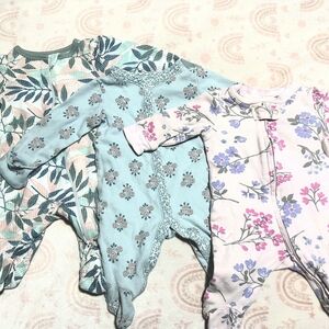 Charming Floral Newborn Sleepers
